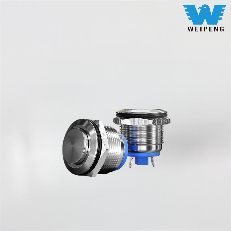 Sakelar Tombol Tekan Logam Mulai Mesin 16/19Mm