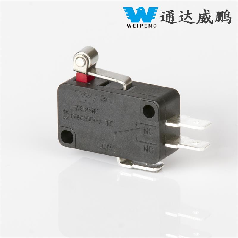 Sakelar Mikro Microwave Roller Reset Otomatis 16A 3-Pin