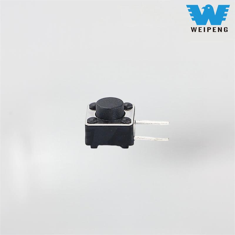 Sakelar Taktil Pemasangan Permukaan 6X6mm dengan Dua Kaki