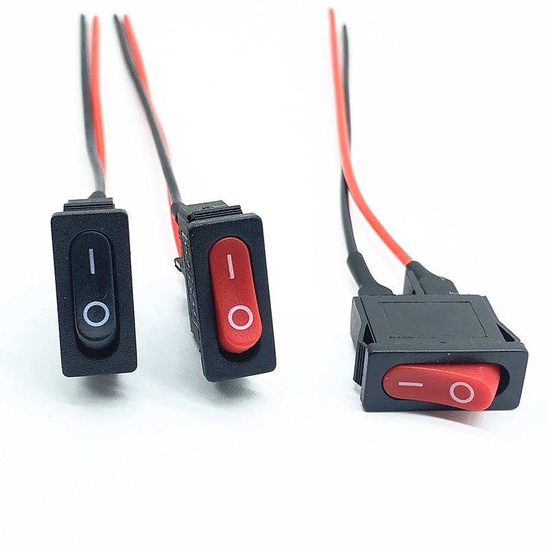 Sakelar Power Rocker 9.5*21mm Berbentuk Perahu Datar