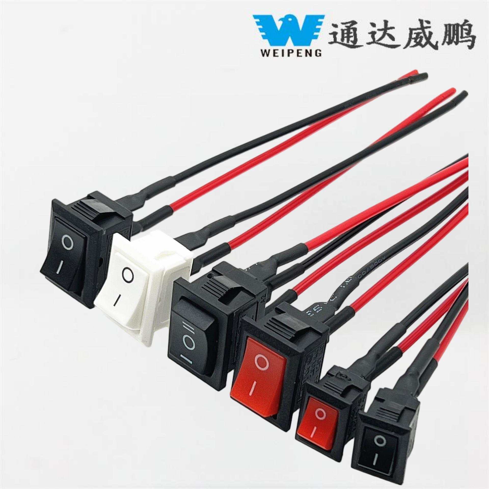 Kcd1 Saklar Rocker Berbentuk Perahu 21*15 Pin Solder dengan Lead 10*15 Pin Solder Saklar Kcd1