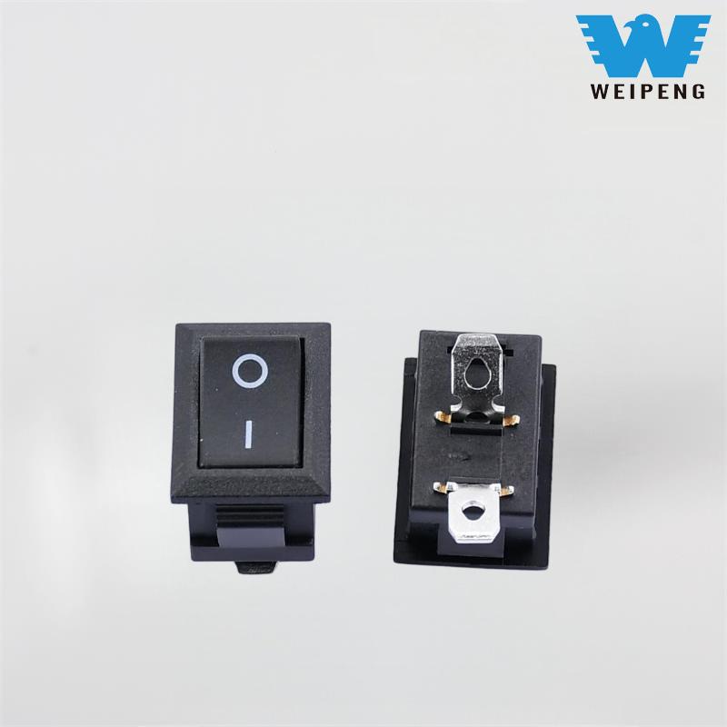 Sakelar Rocker Dua Posisi Miring Kcd115*21mm dengan Kaki Bengkok