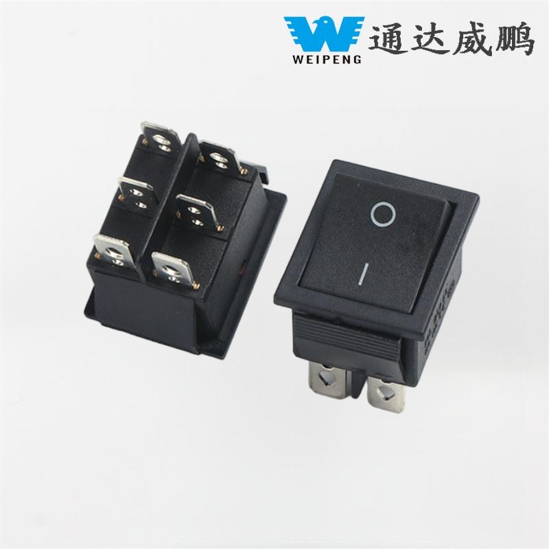Dispenser Air Kcd4 2-Gear 6-Pin 16A Saklar Rocker Arus Tinggi