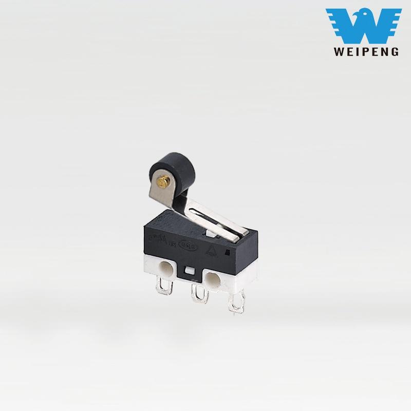 Sakelar Klik Mouse Tripod Mikro dengan Pin Lurus dan Bengkok