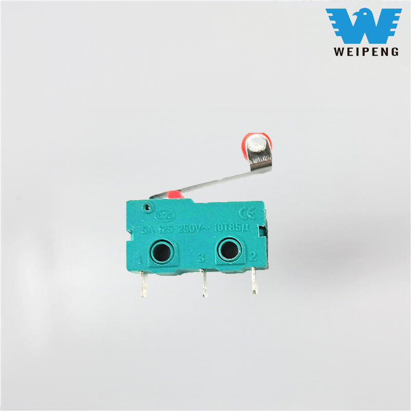 Sakelar Mikro Roller Tuas Berkaki Tiga
