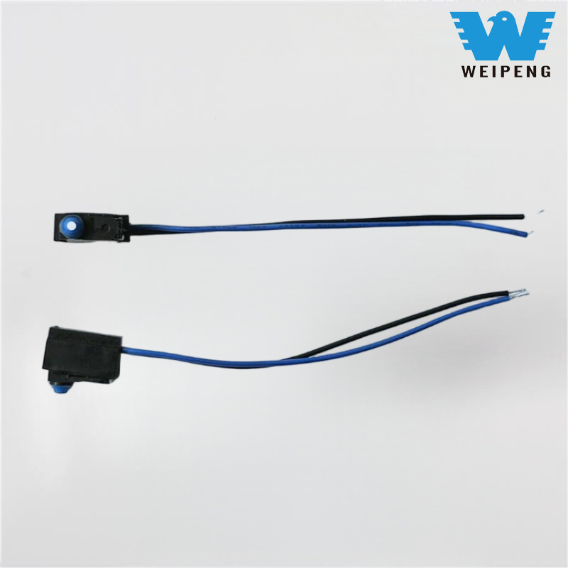 Sakelar Mikro Tombol Tekan Tipe Pin Tahan Air dengan Kabel