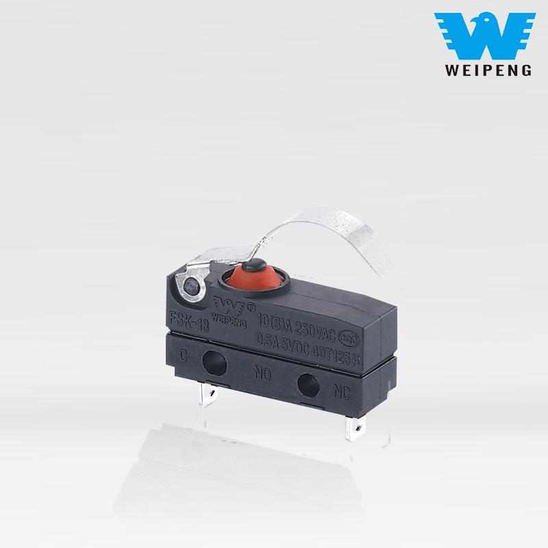 Weipeng 10A Produsen Sakelar Mikro Kursi Mobil IP67 Pintu Keluar Samping